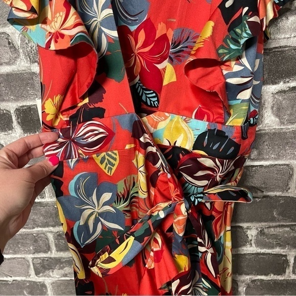 ALEXIS Janna Floral Wrap Dress red - Picture 6 of 14